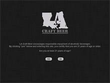 Tablet Screenshot of lacraftbeer.com